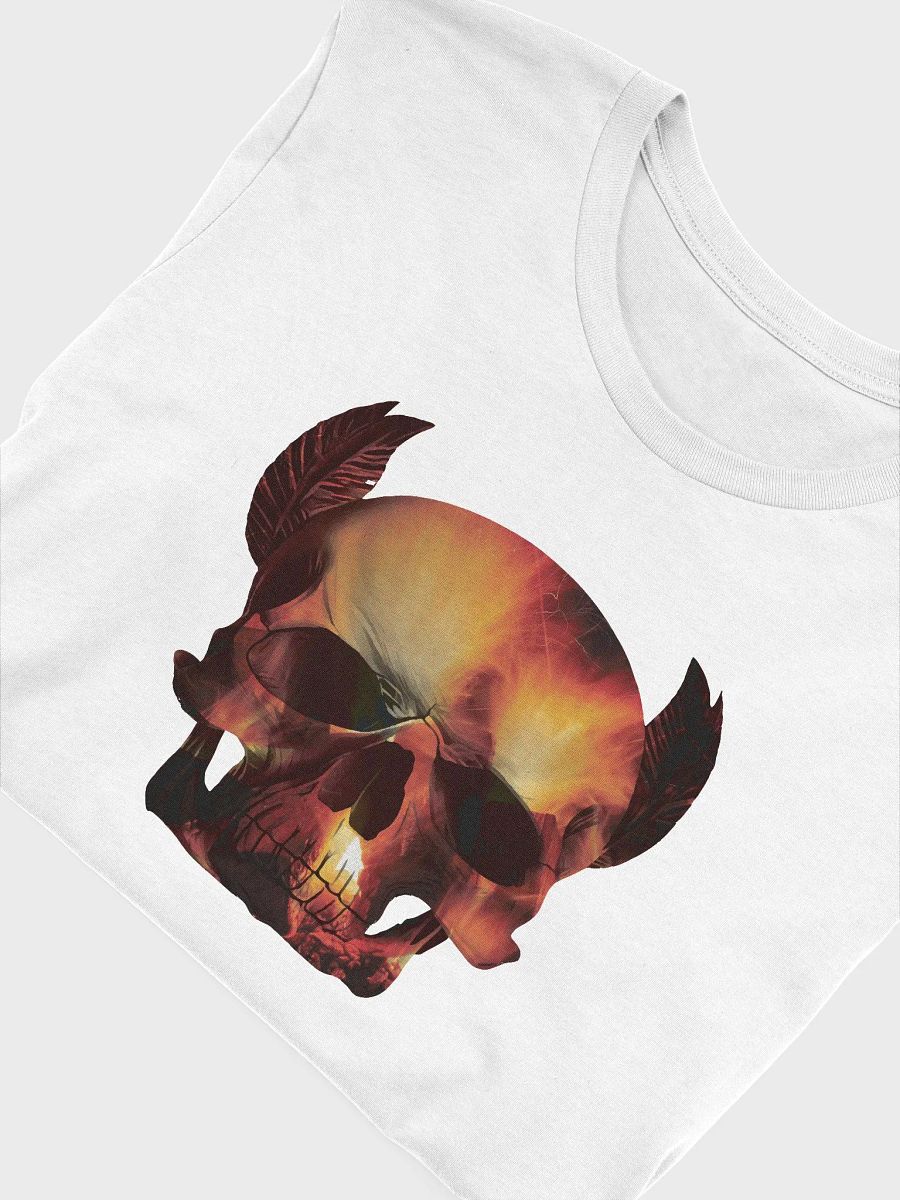Skull with Fire Inside Skull, skulls, skull art design, skeleton, skull and bones, scary, skull tattoo, artistic skull, human skull, dark skull, bones, Halloween product image (5)