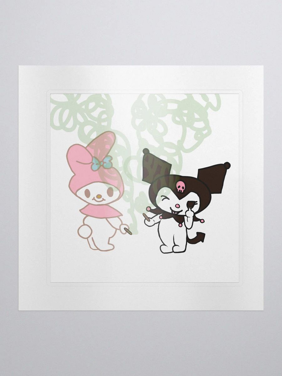 My Melody And Kuromi Sanrio Smoking Sticker product image (1)