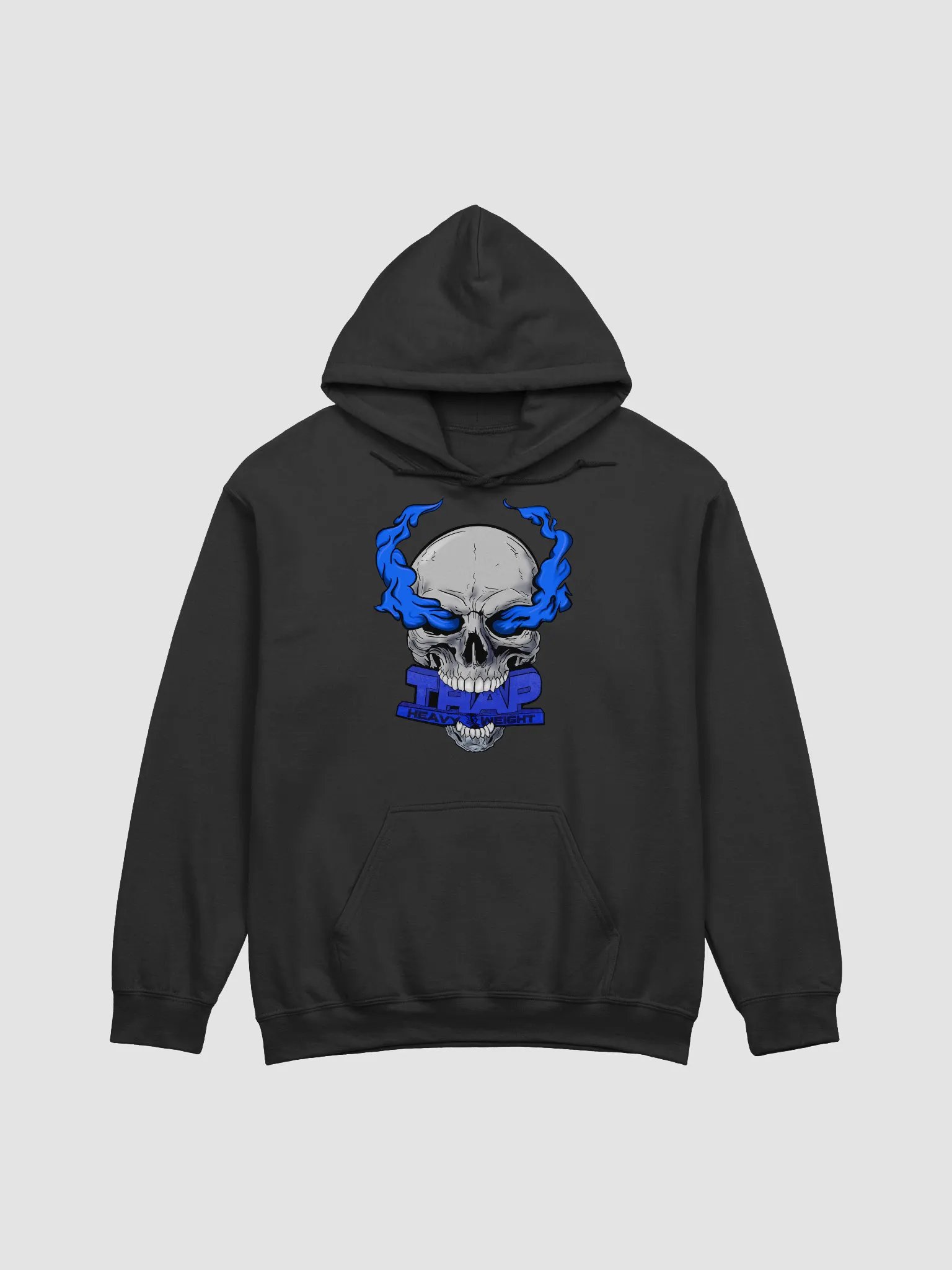 Trap Heavyweight Hoodie (Blue Logo) product image (1)