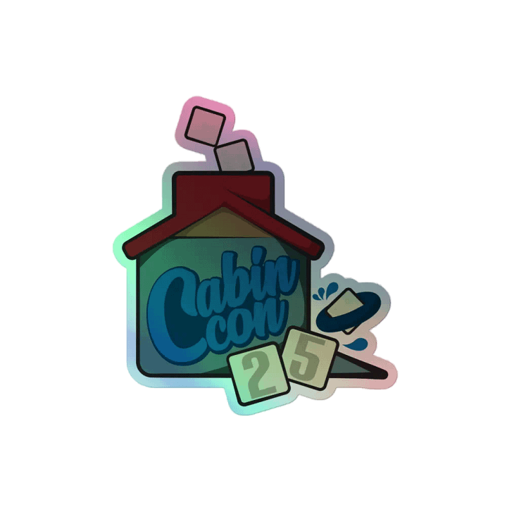 Cabin Con 2025 alt logo Holo Sticker product image (2)