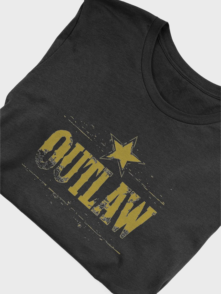 "Outlaw" T-Shirt Gold Lettering product image (3)