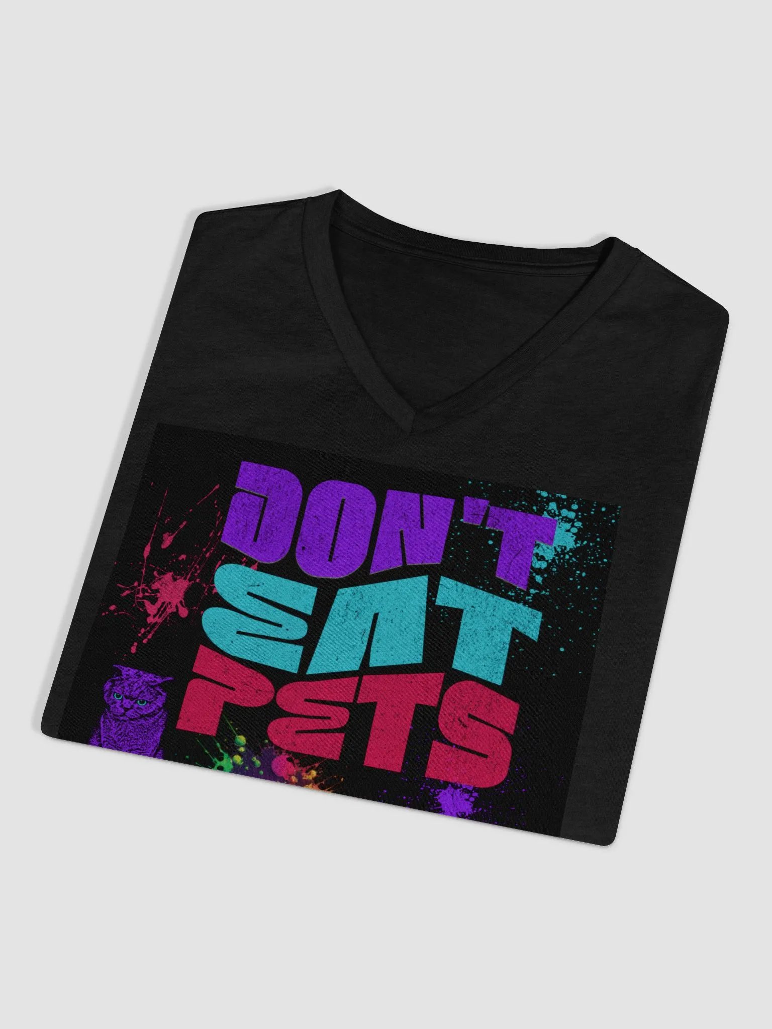 don't eat pets Women's V-Neck Tee product image (3)
