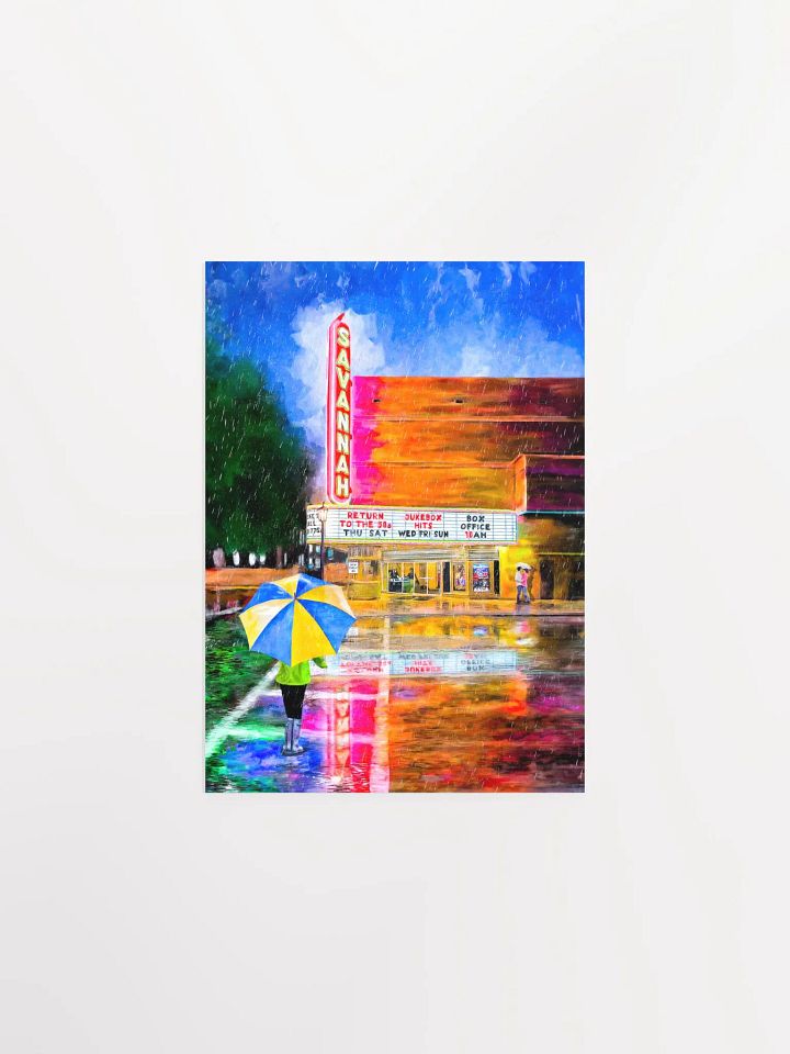 Savannah Theatre In The Rain – Matte Poster product image (2)
