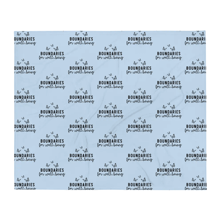 Boundaries For Well-Being Blanket product image (1)