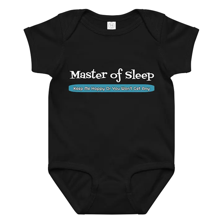 Master of Sleep Onesie - Rabbit Skins Baby Jersey Bodysuit product image (3)
