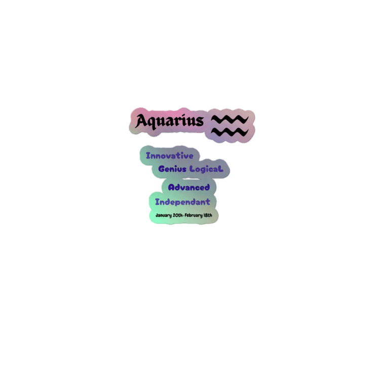 Aquarius Colorful Stickers product image (1)