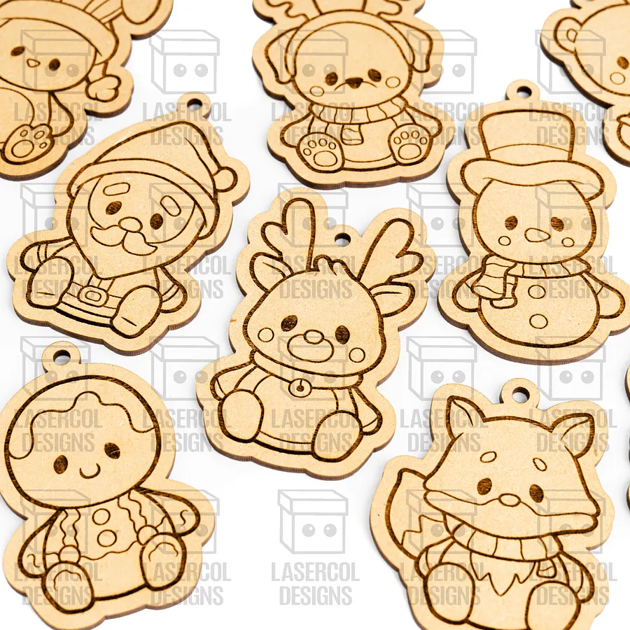 Christmas Ornaments Set - Laser Cut Files product image (5)
