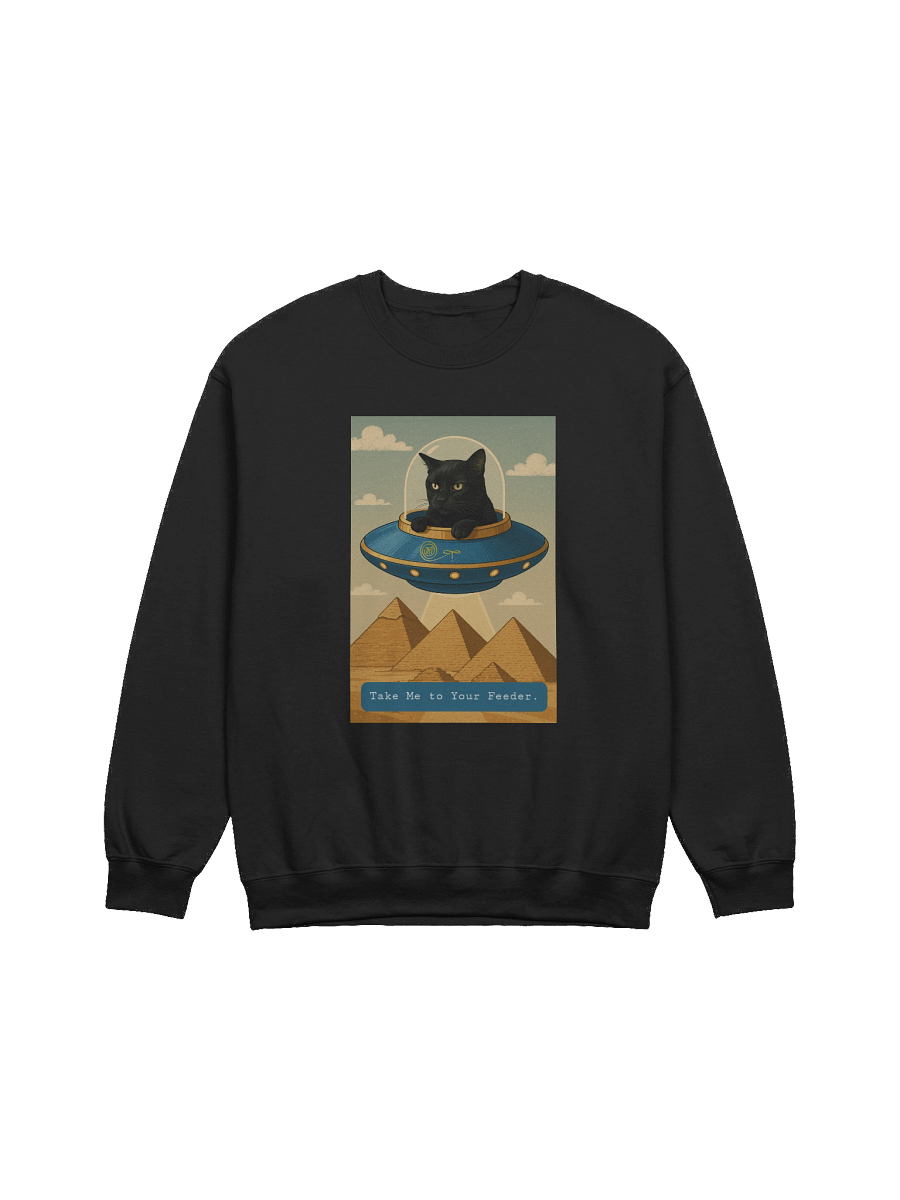 UFO Cat Pilot Crewneck Sweatshirt product image (1)