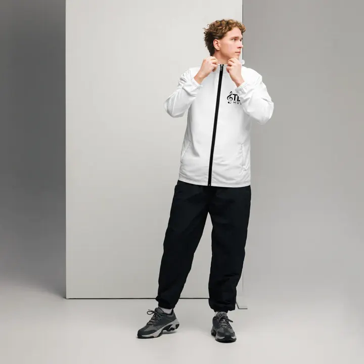 TDS Music Note Unisex White Windbreaker product image (1)
