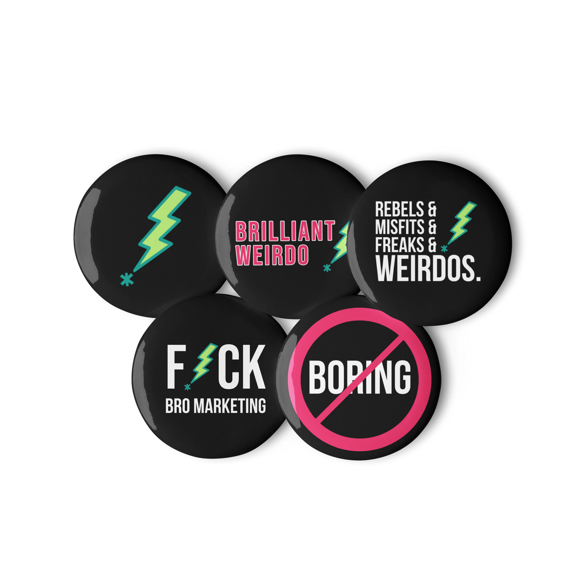 Brilliant Weirdo Pin Set - Dark product image (2)