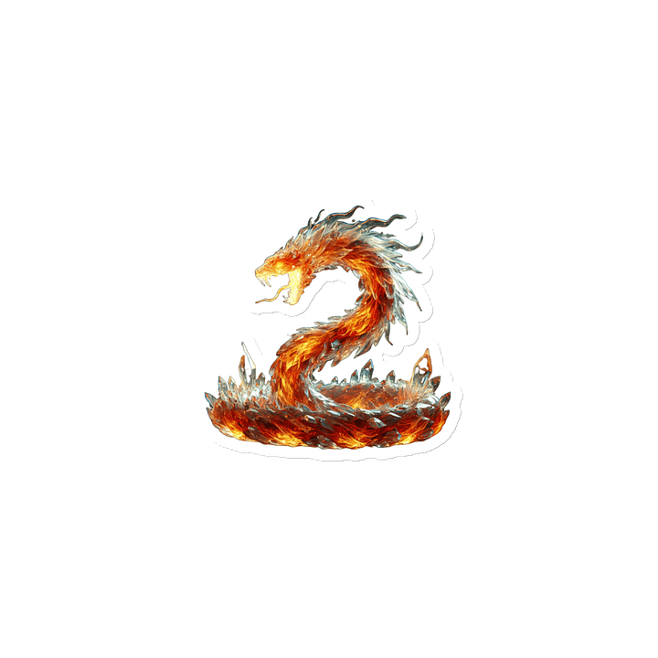 Crystallized Fire Snake #2 Die-Cut Magnet product image (1)
