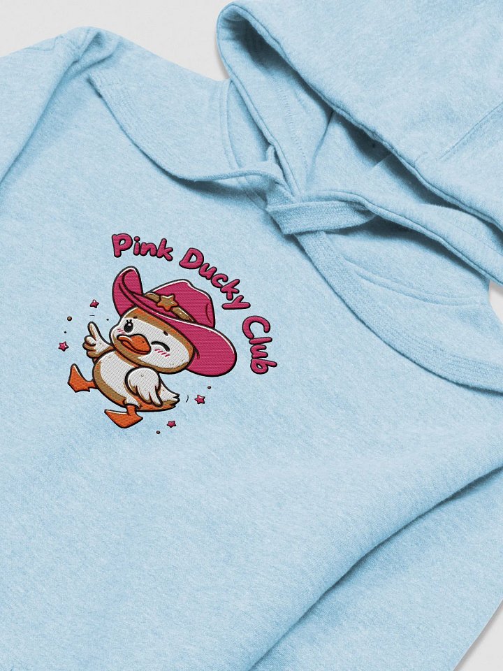 Embroided Big Pink Ducky Club Hoodie (Large Logo) product image (26)