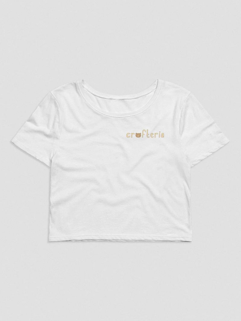 Crofteria Bear Text - Crop Tee