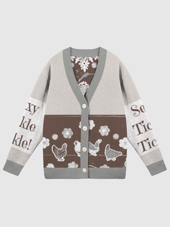 Sexy Tickle Tickle Fall Rooster Jacquard Knit Cardigan product image (1)