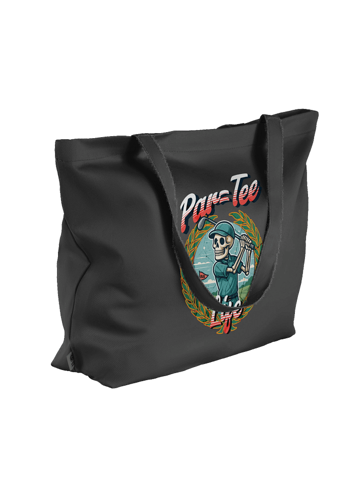 Par Tee Life Golfing Skeleton Golfer Organic Tote product image (1)
