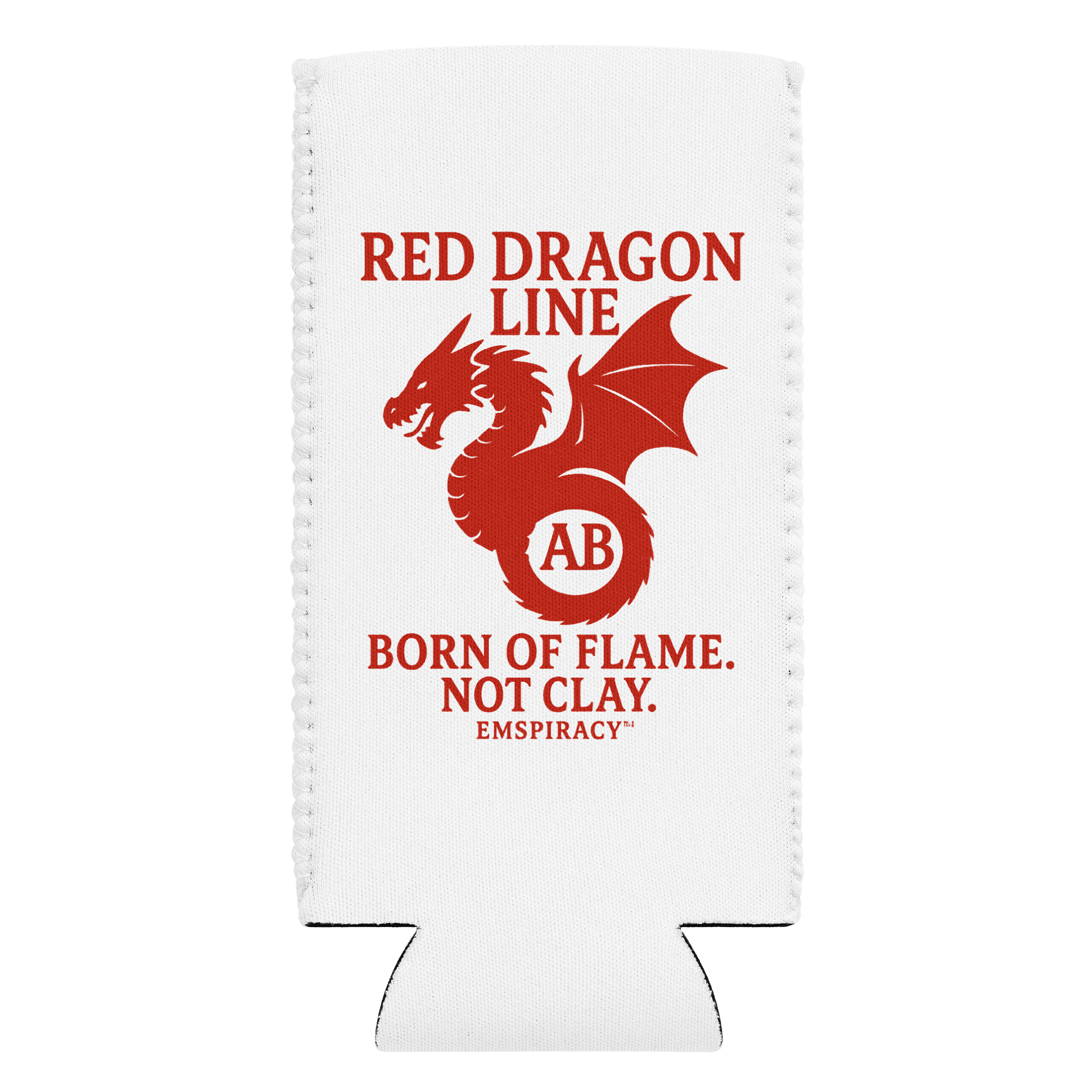 🔥 Red Dragon Can Cooler – "Made of Flame, Not Clay" 🔥 product image (3)