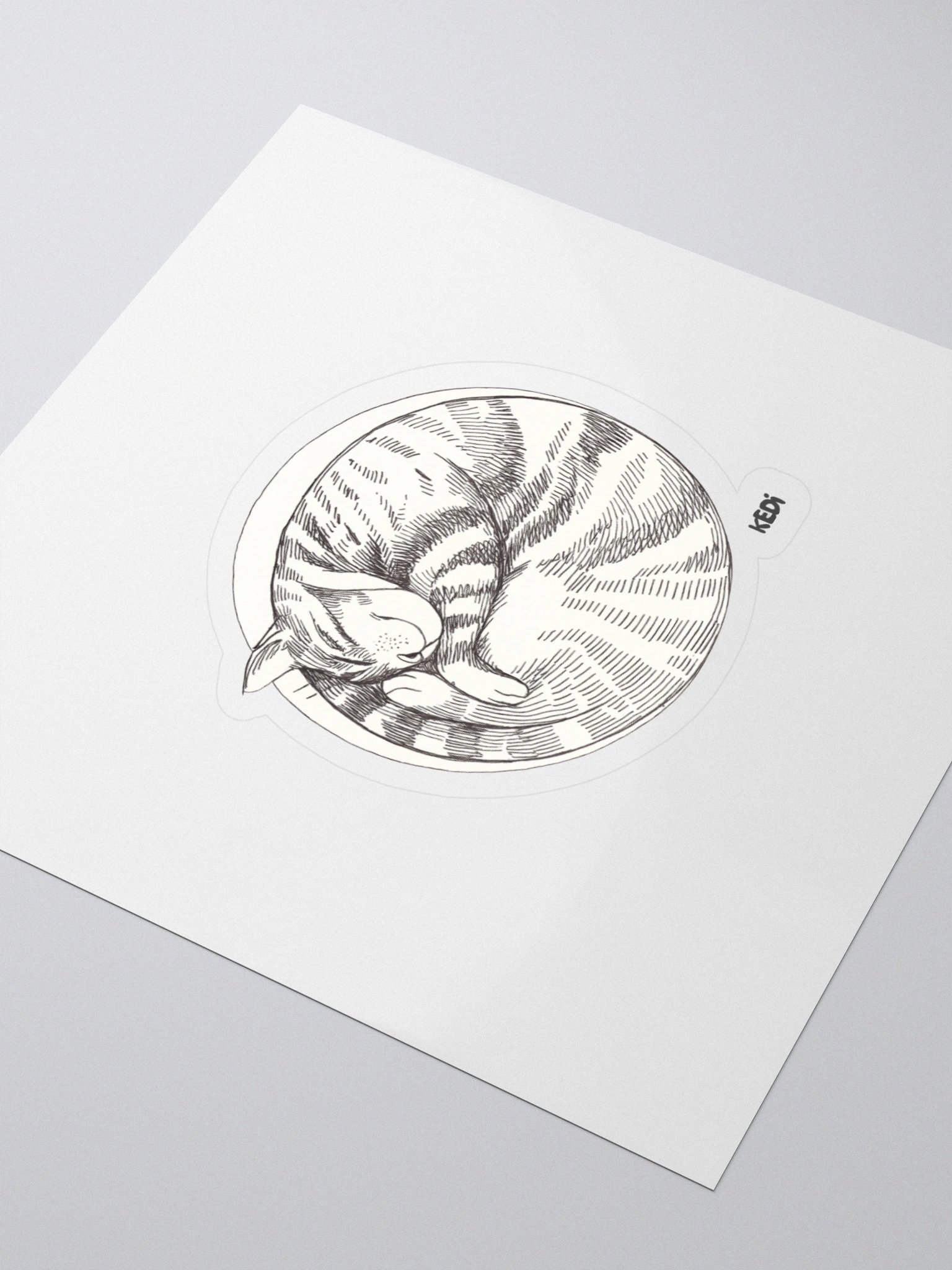 Dreaming Cat Kiss Cut Stickers product image (3)