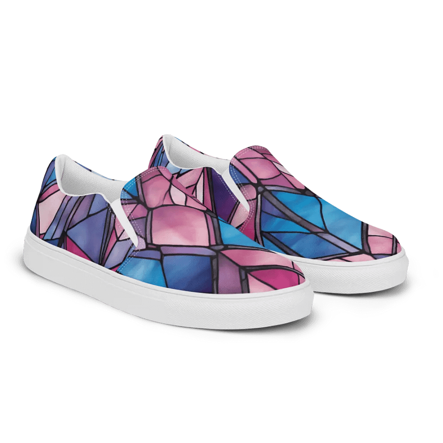Geometric Glow Men's Slip-On Canvas Shoes product image (6)
