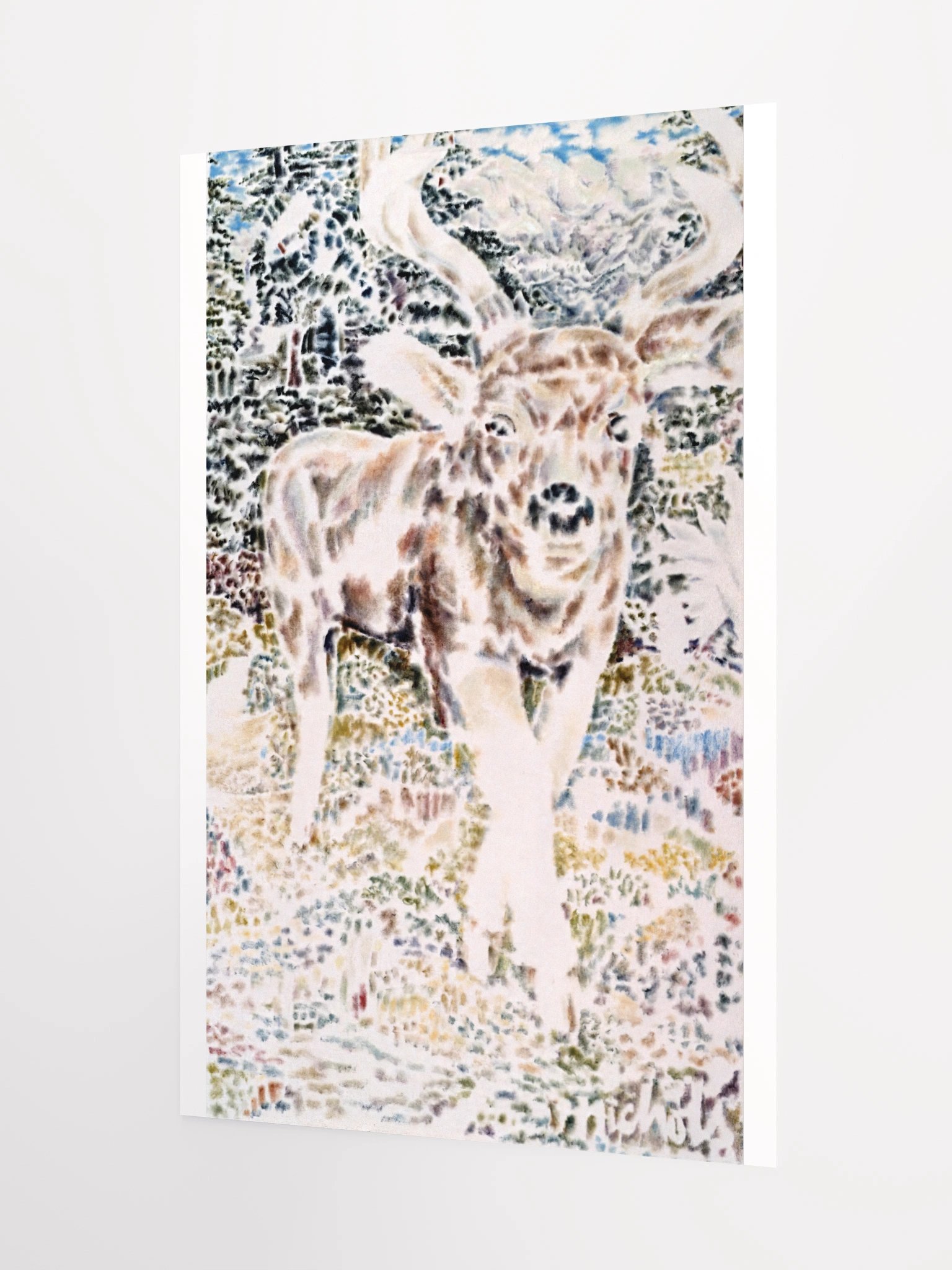 Deer on Desolation (1989) print product image (5)