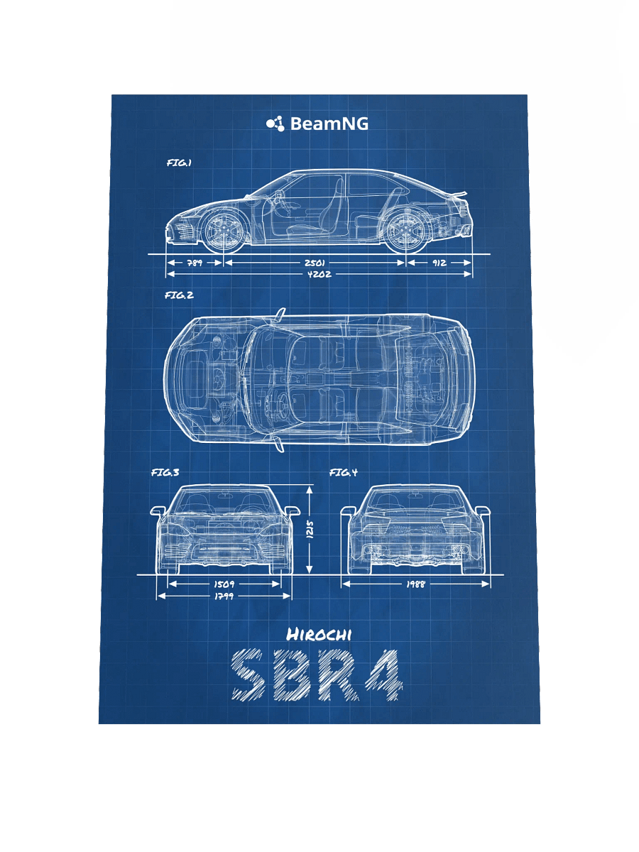 Hirochi SBR4 Blueprint Poster product image (1)