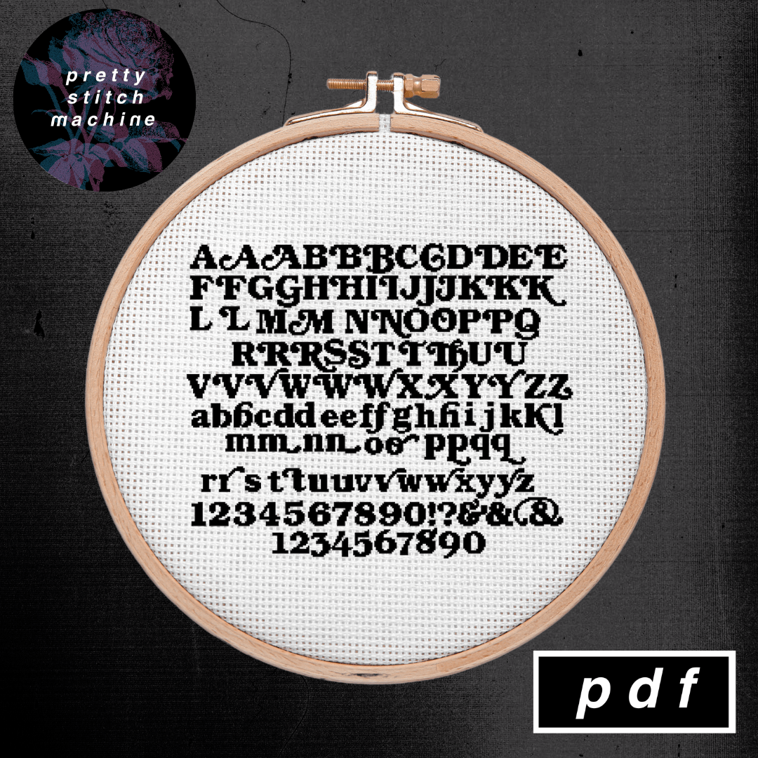 Retro Bookman Bold Alphabet / Font Pattern product image (1)