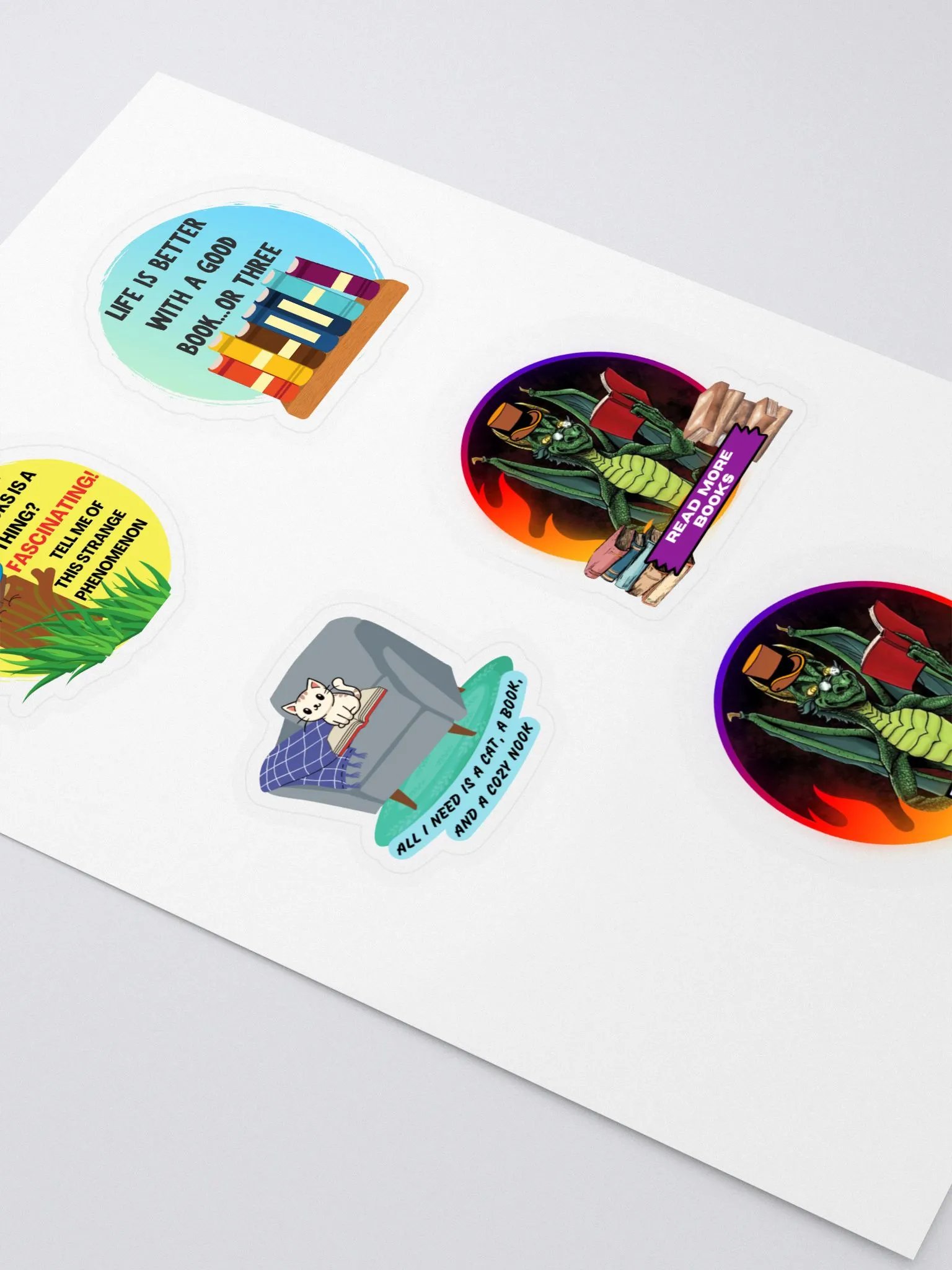 Whimsical Book Lover Sticker Set product image (2)