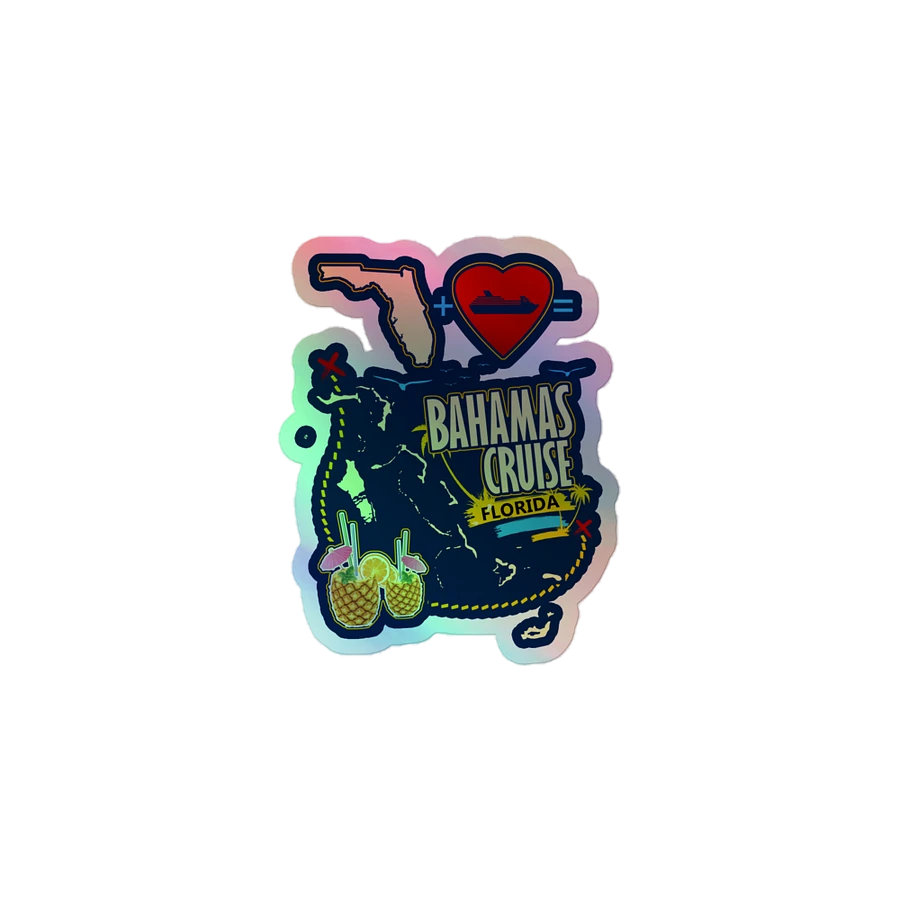Bahamas Sticker Holographic : Bahamas Florida Cruise product image (2)