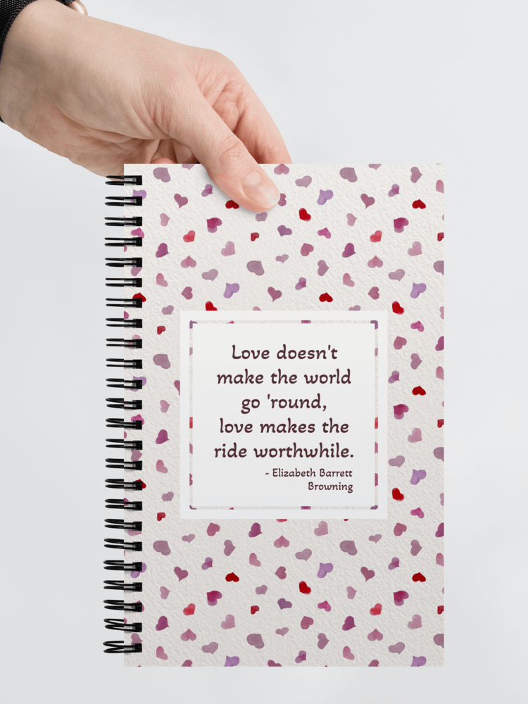 Love Makes the Ride Worthwhile Hearts Notebook product image (6)