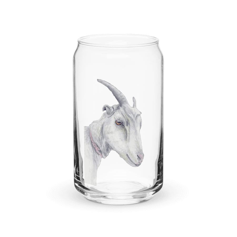 Goat Drawing Glass Can Cup product image (2)