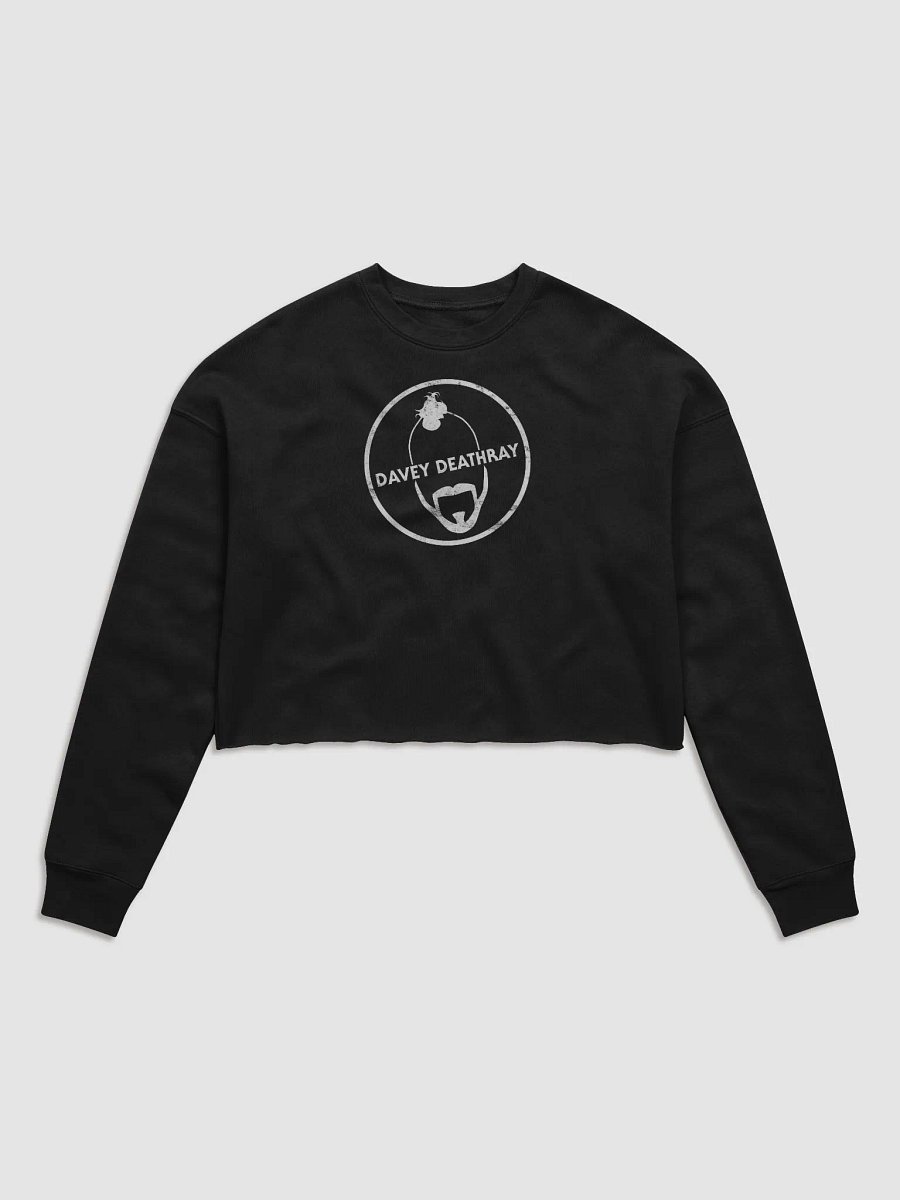 Davey Deathray Crop Sweatshirt White Logo product image (3)