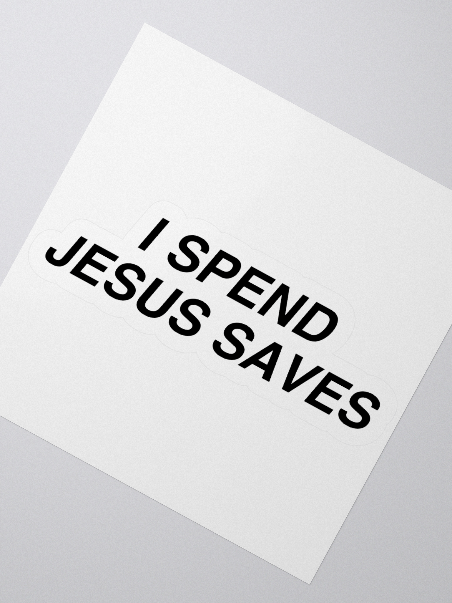 I Spend Jesus Saves Sticker product image (6)