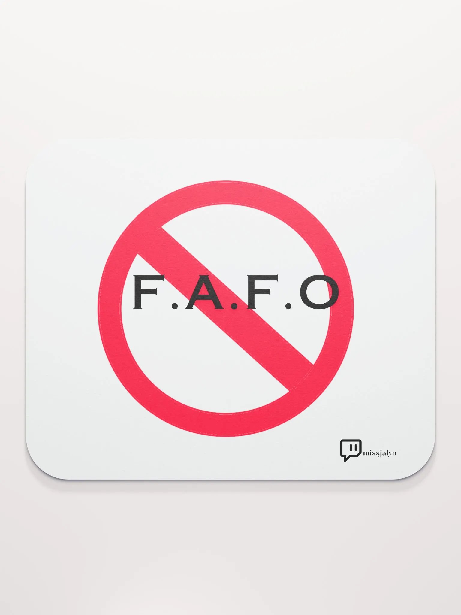 F.A.F.O Mouse Pad w/ logo product image (2)