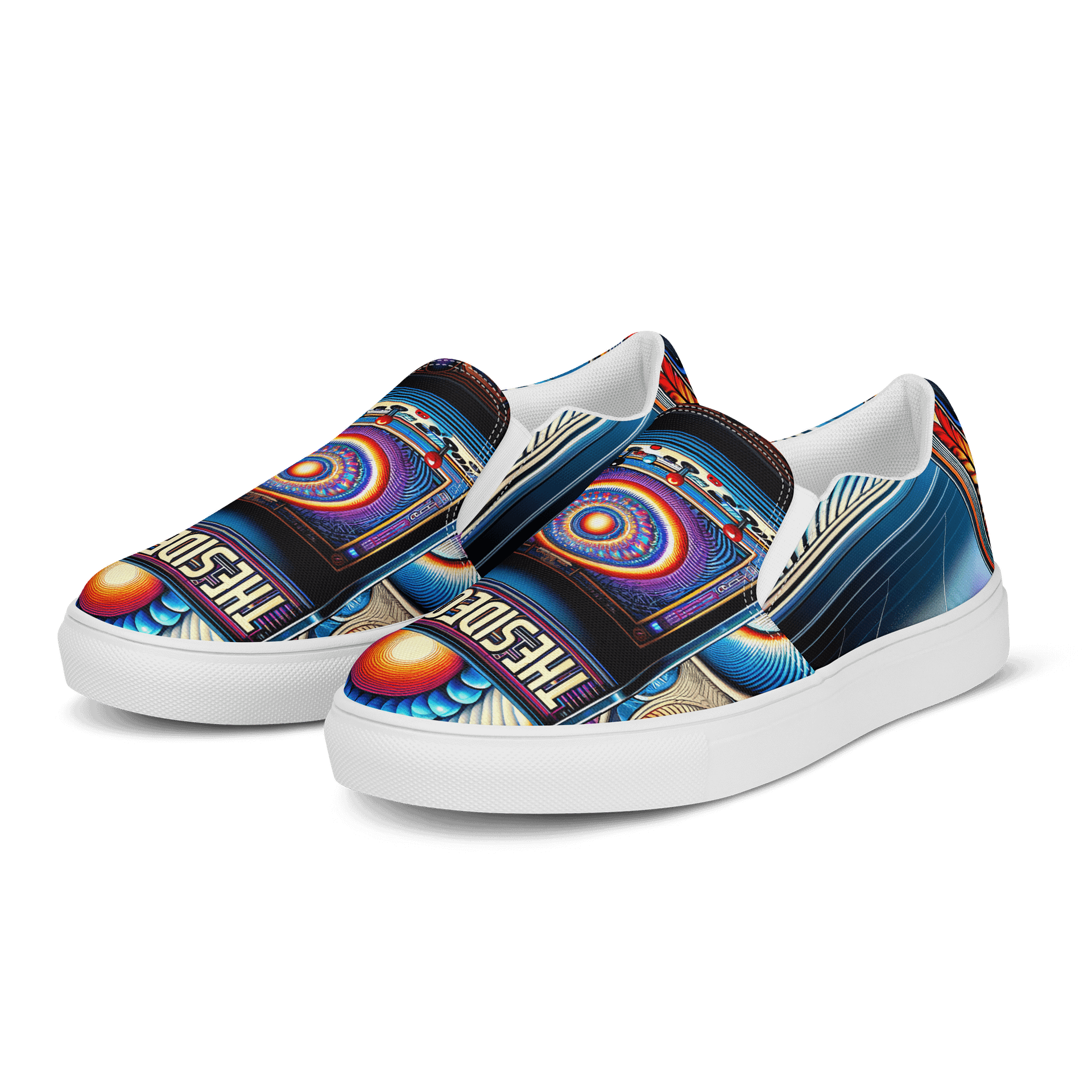 Psychedelic Arcade Men's Slip-Ons product image (3)