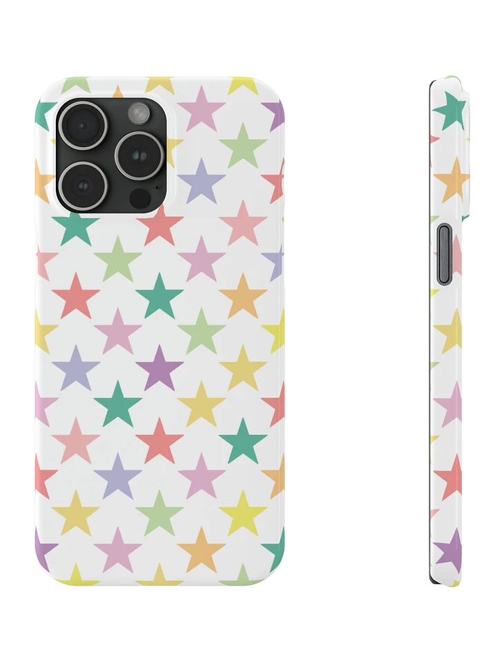 Pastel Rainbow Stars iPhone Case product image (1)