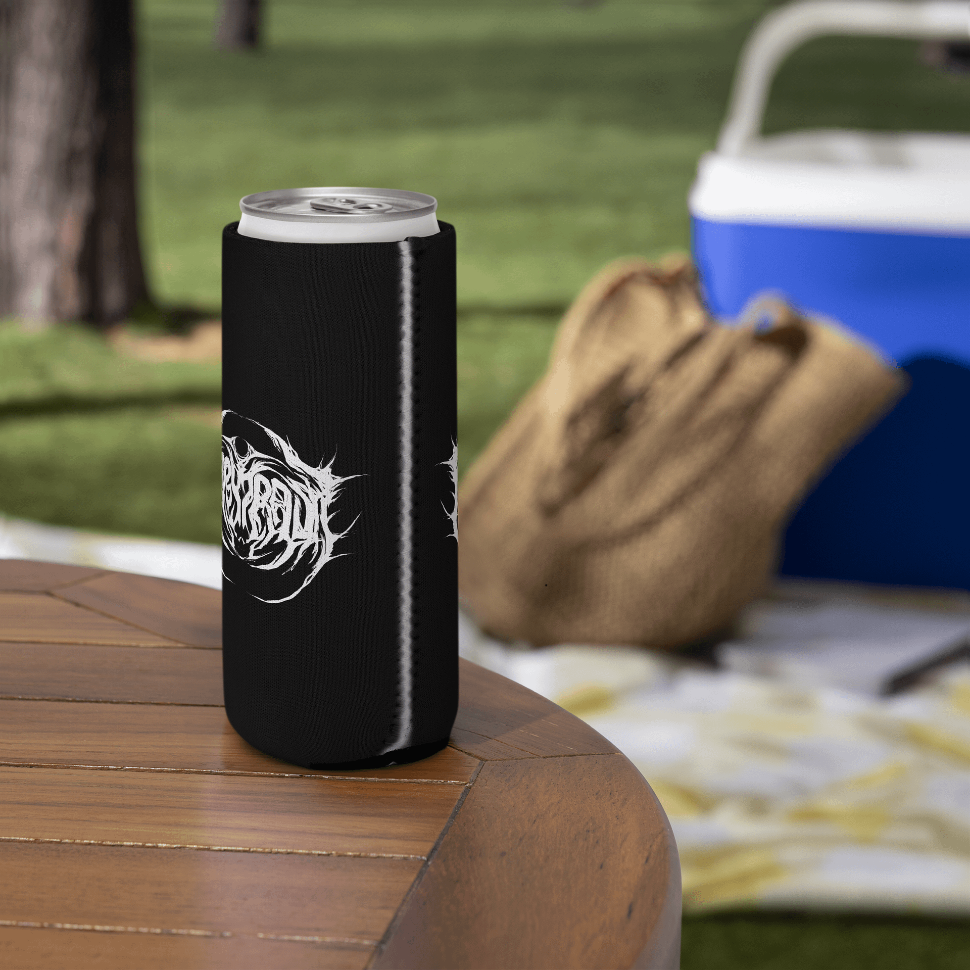 Metal Logo Koozie - White Print product image (14)