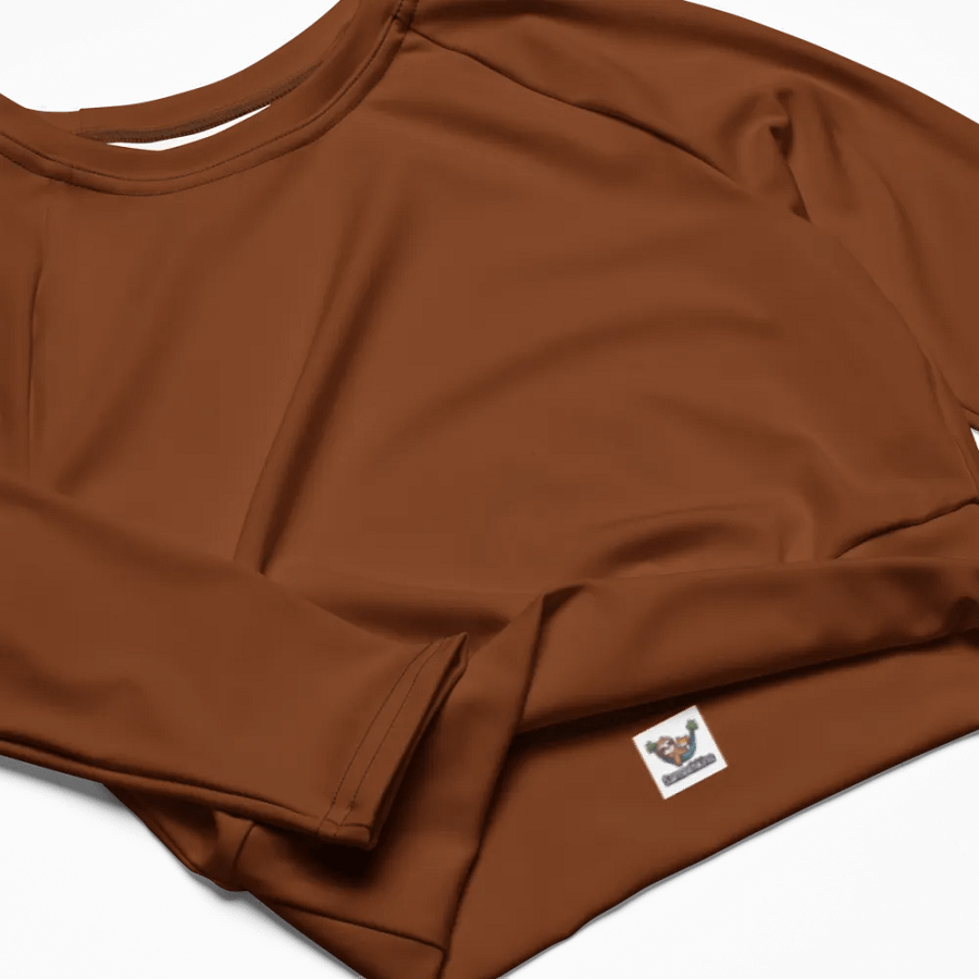 Eco-Chic Virgo All-Over Long Sleeve Crop Top product image (4)