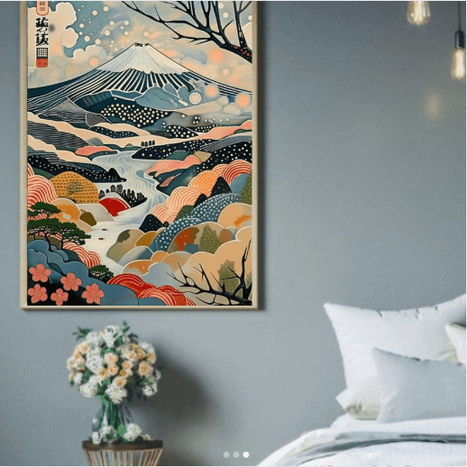 Mount Fuji Print Japanese Mountain Landscape Wall Art product image (3)