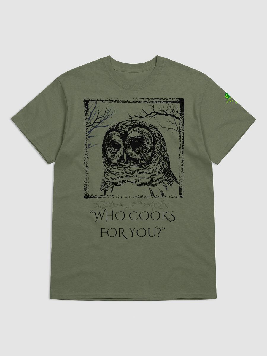 Barred Owl - "Who Cooks For You?" Call Animal Shirt product image (2)