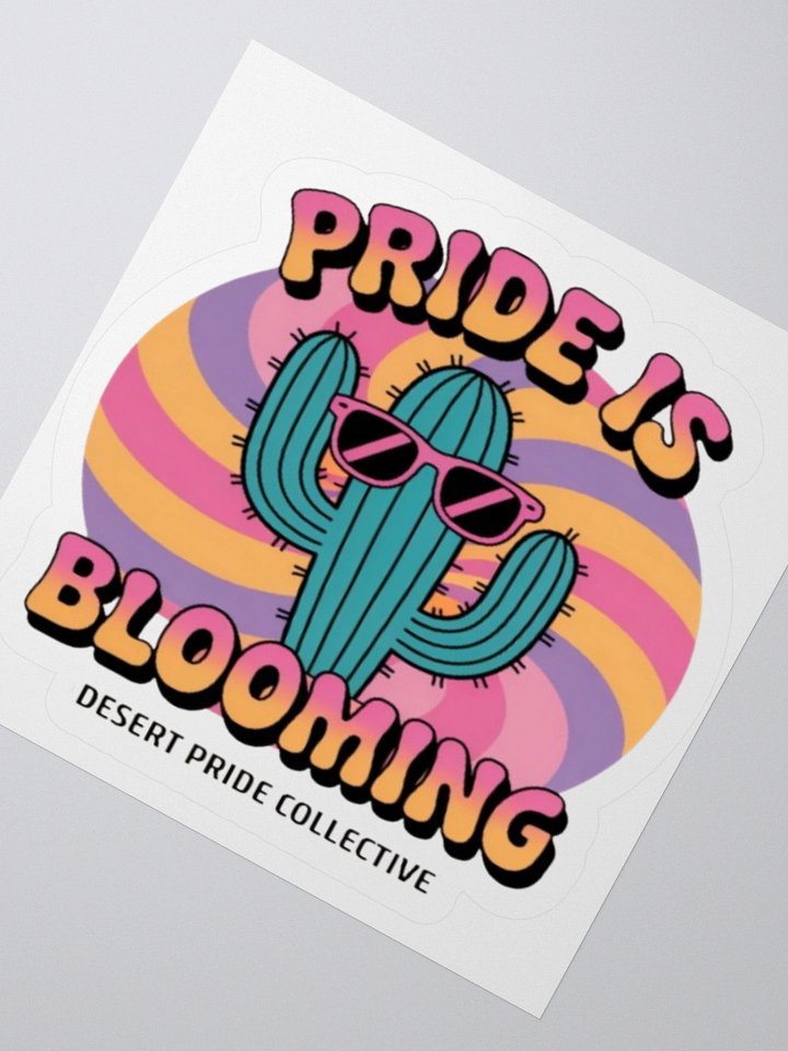Exclusive "Pride is Blooming" Desert Cactus Sticker by TDS Music - Celebrate LGBTQ+ Pride product image (5)