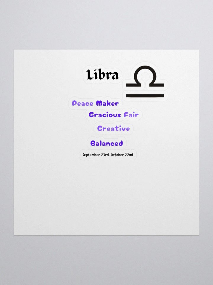 Libra Stickers product image (1)