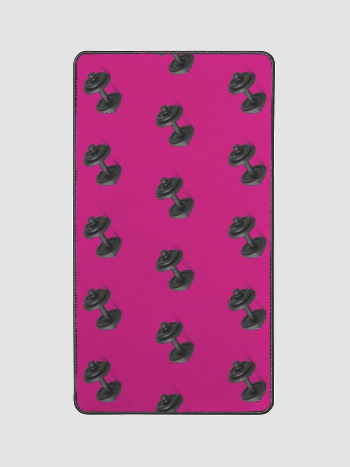 Magenta Dumbbell Desk Mat product image (2)