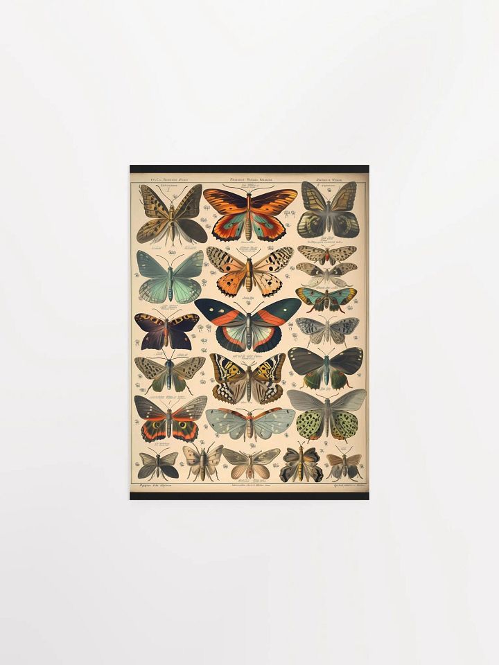 Butterfly & Moth Species Matte Poster product image (1)