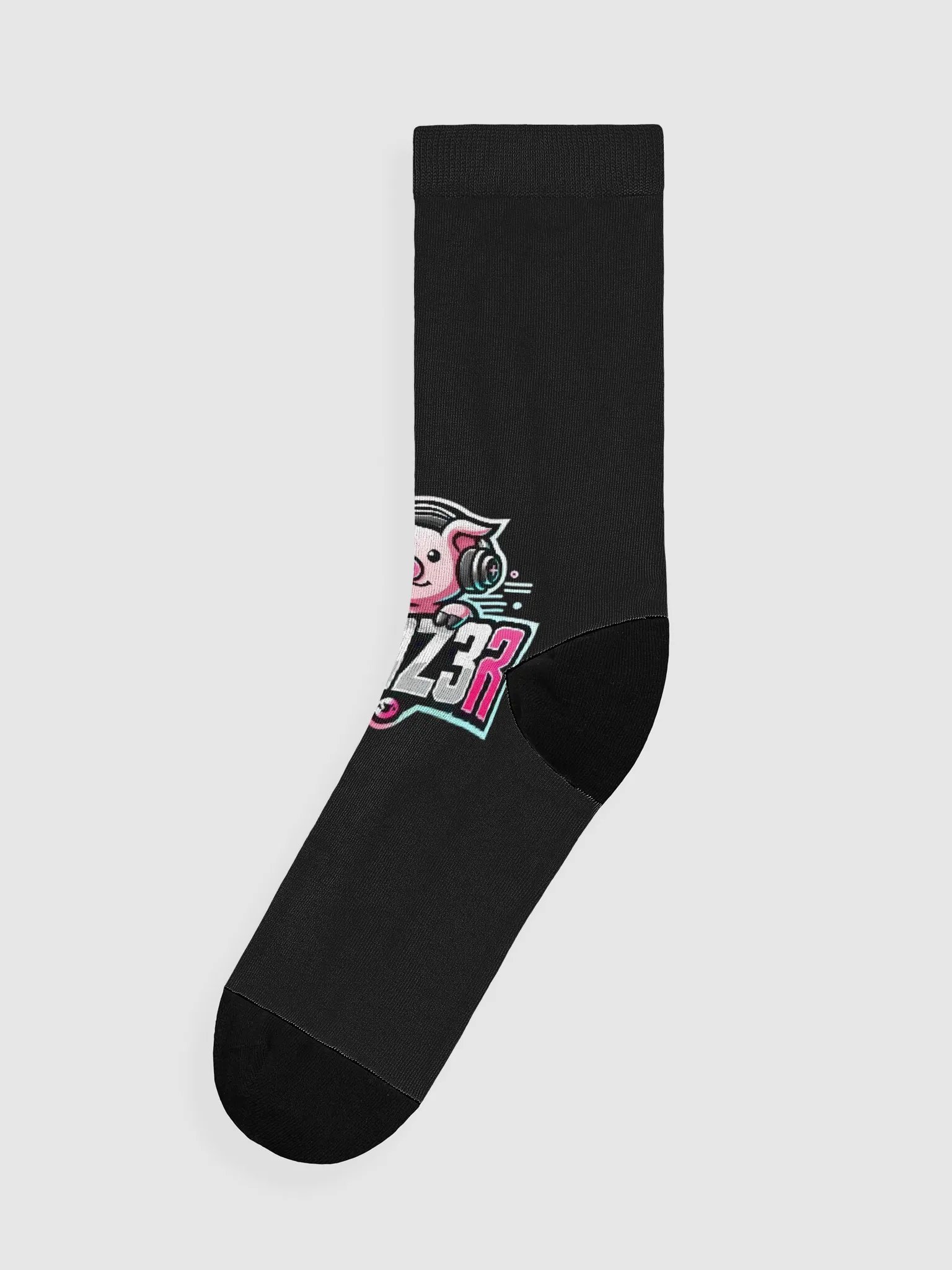 TraZ3r Logo Custom Black Socks - Mooski Inspired product image (1)
