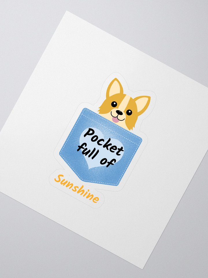 Pocket Full of Sunshine Corgi Stickers product image (2)