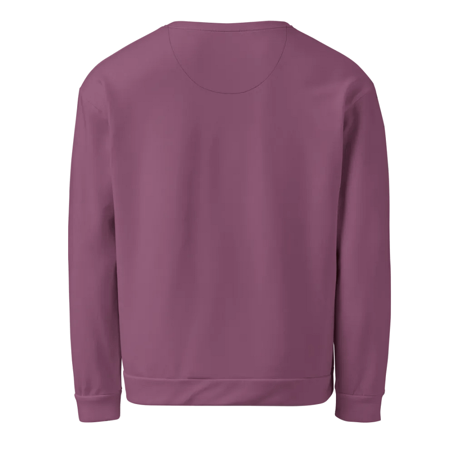 Plain Dark Lilac Purple Soft Summer Unisex Recycled Polyester Heavyweight Premium Sweatshirt by Treasure Pie product image (3)