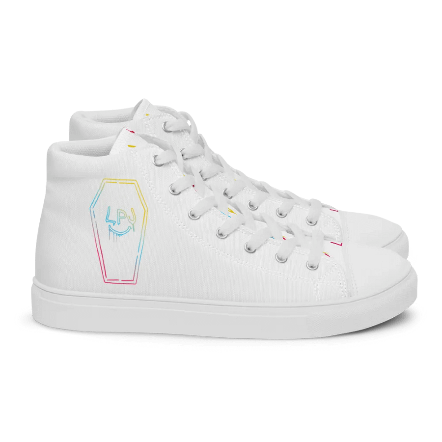 LPJ White Canvas Hi-Top Shoes product image (3)