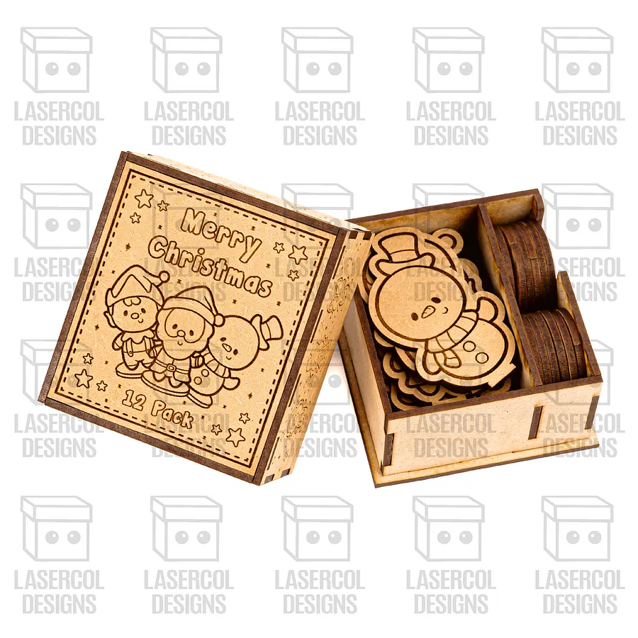 Christmas Characters Box - Laser Cut Files product image (5)