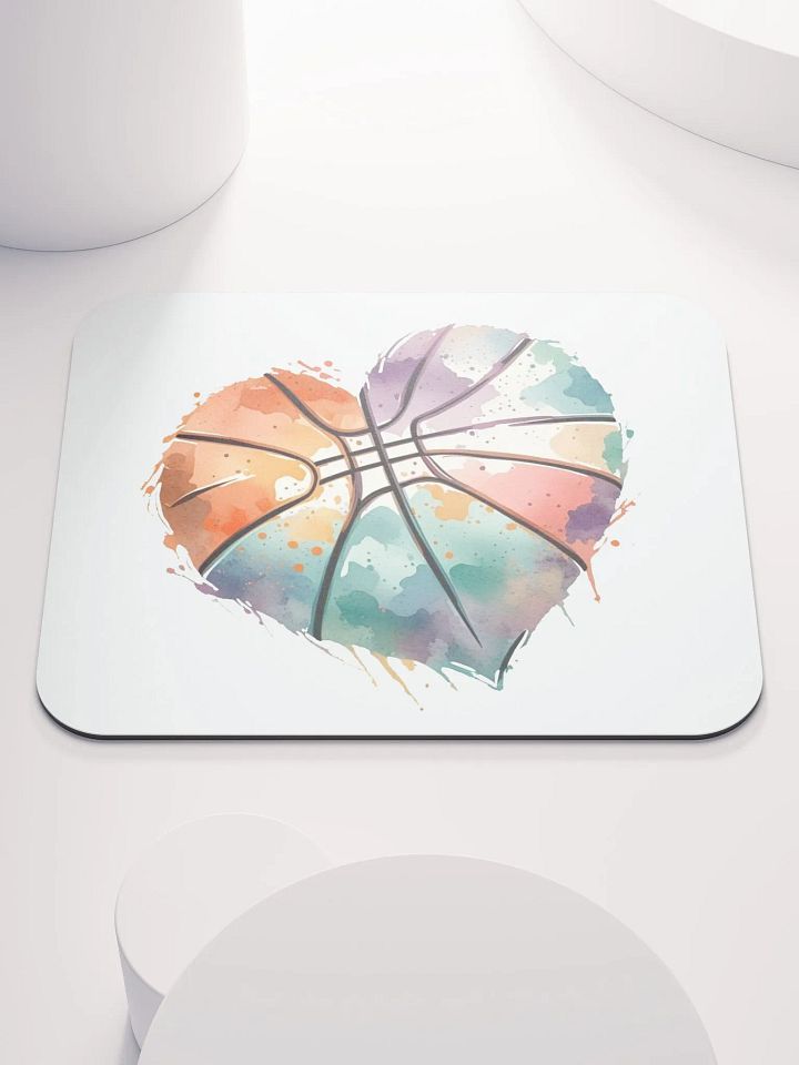 Heart Pastel Basketball Mouse Pad product image (2)