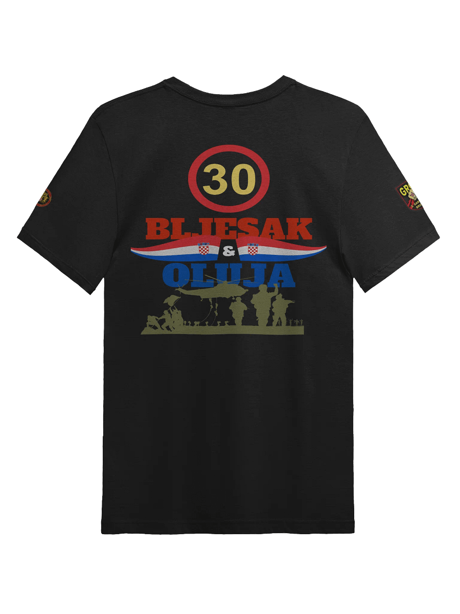 Croatian Patriotic flash and storm 1995 Emblem T-Shirt product image (2)
