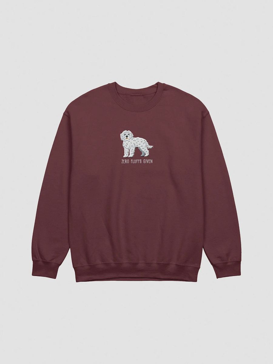 Zero Fluffs Given Sweatshirt (Embroidered) of a Cockapoo(White) product image (7)